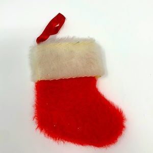 Small Santa boot Christmas ornament decoration